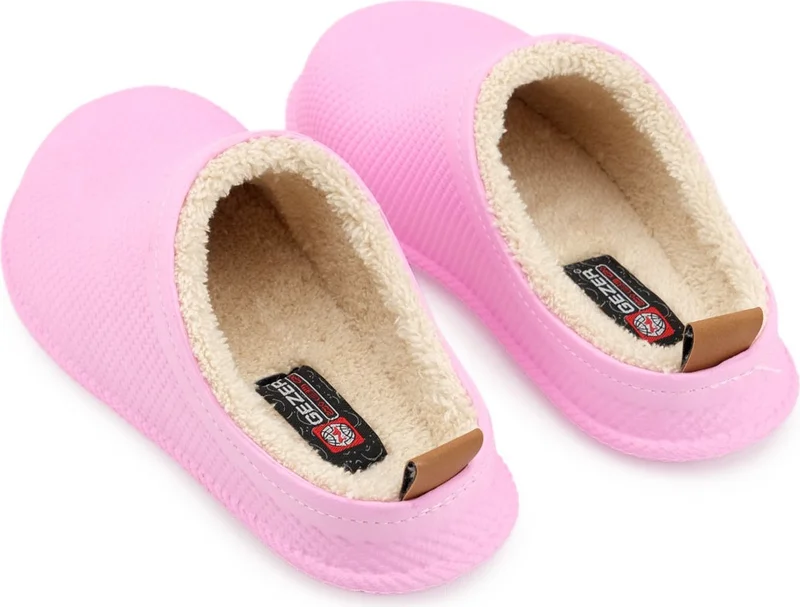 Gezer Winter Rubber Plush Women's Slippers Suitable for Wet Floor and Home Garden