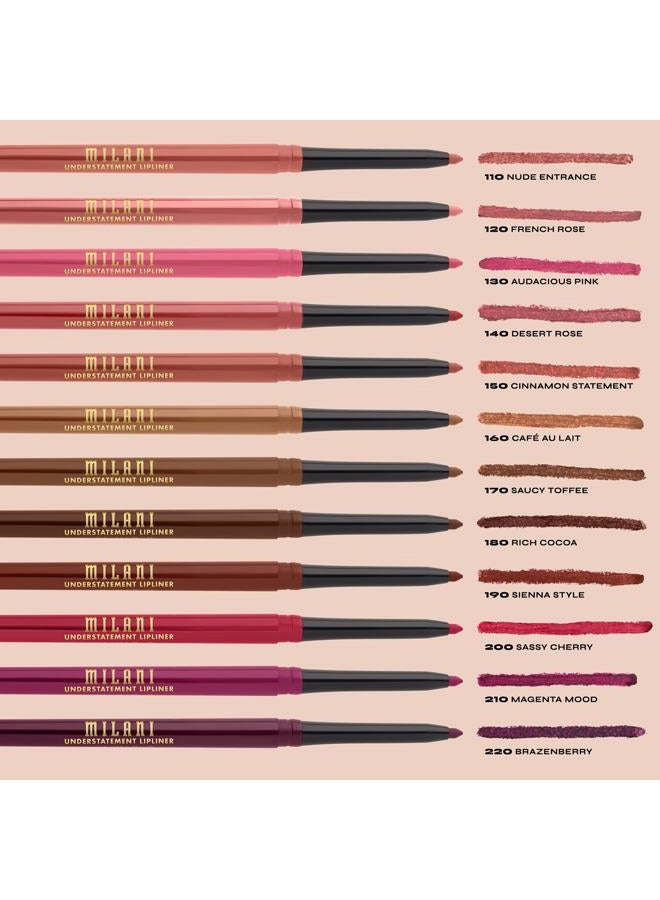 MILANI Understatement Lipliner Pencil - Highly Pigmented Retractable Soft Lip Liner Pencil, Easy to Use Lip Makeup - Image 3