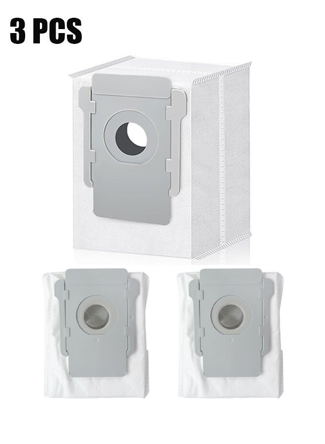 اتش واي 3 حزمة كاسحة الملحقات كيس غبار ، متوافق مع IRobot Roomba i6 i3 E5 E6 S9 ملحقات روبوت كاسحة ، أكياس التخلص من الأوساخ الأوتوماتيكية ذات قاعدة نظيفة بالمكنسة الكهربائية ، كيس فراغ - Image 1