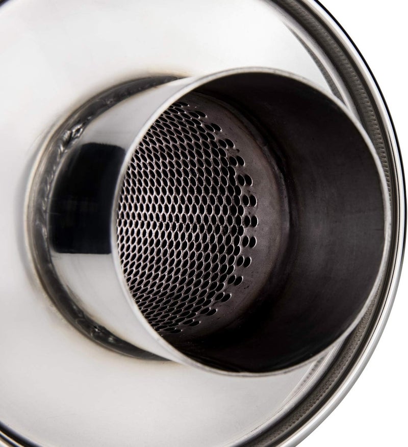 DC Sports Round Muffler 3" to 3", Stainless Steel - Image 5