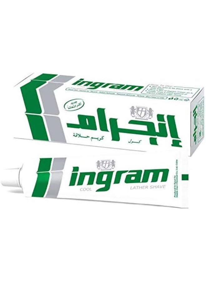 إنجرام رغوة حلاقة باردة خضراء باردة 40 جم