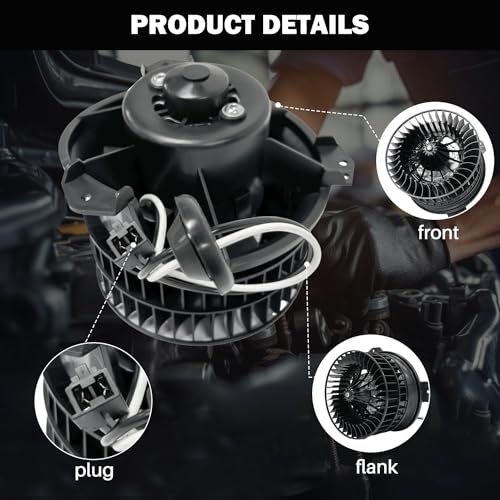 Aspligo 700070 AC Heater Blower Motor Fan Front Fit for Chrysler Pacifica 2004-2008 ，Town & Country 2001-2007 ，Voyager 2001-2003， for Dodge Caravan Grand Caravan 2001-2007 ，75739, 4885475AB, 4885475AC - Image 3