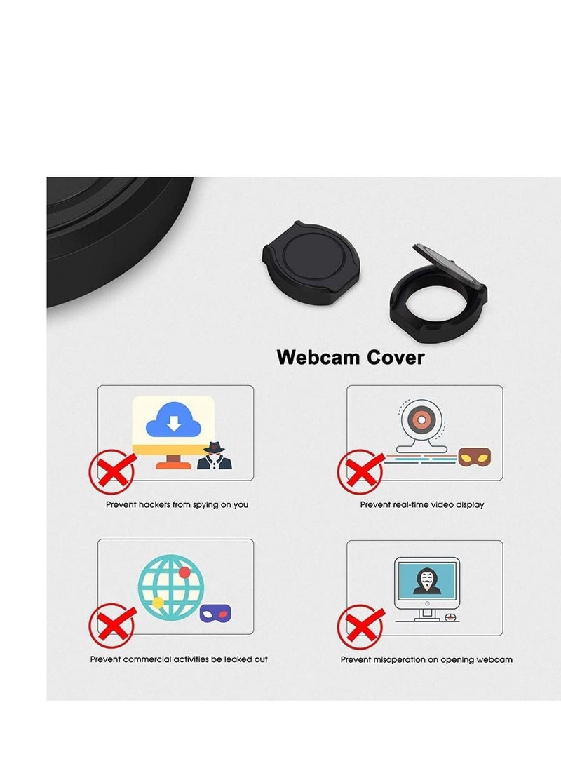 كابتن تيك Webcam Privacy Cover, Shutter Protects Lens Cap Hood Covers with Strong Adhesive, Protecting Privacy and Security for Logitech HD Pro Webcam Stream Webcam - Image 4