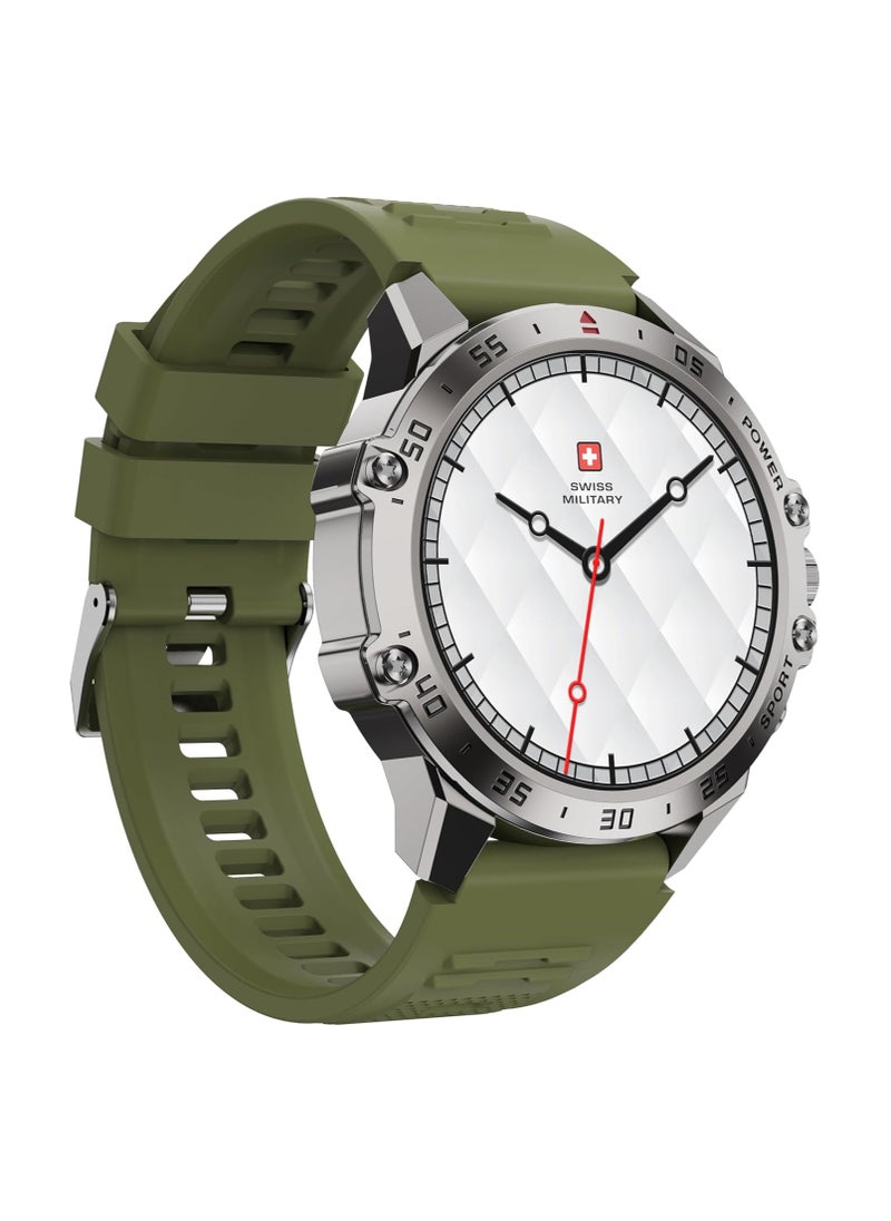 SWISS MILITARY - Swiss Military DOM5 Smartwatch 1.43" AMOLED, Bluetooth Calling, Multi Language, Health & Sports Tracking, Wireless Charging, 7 Days Battery - Image 1