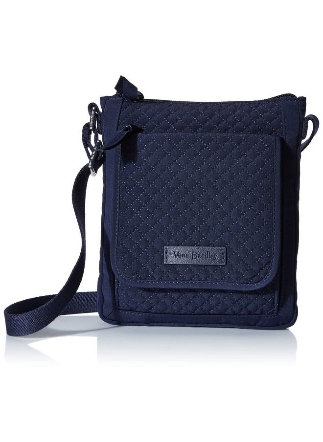 Vera Bradley - Women'S Microfiber Mini Hipster Crossbody Purse With Rfid Protection Navy One Size - Image 1