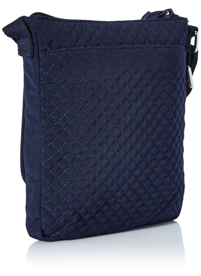Vera Bradley - Women'S Microfiber Mini Hipster Crossbody Purse With Rfid Protection Navy One Size - Image 1