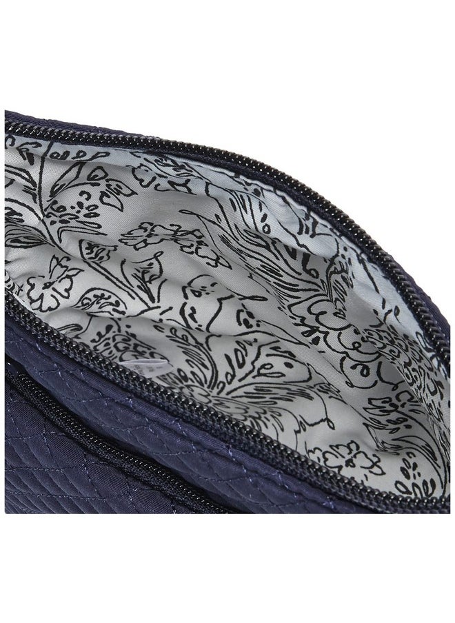 Vera Bradley - Women'S Microfiber Mini Hipster Crossbody Purse With Rfid Protection Navy One Size - Image 1