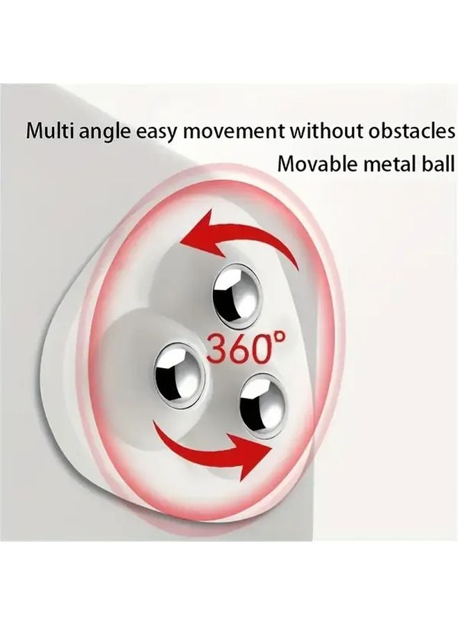 8 Black Self Adhesive 360 Rotating Wheel Casters No Tools Required For Home Appliances - Image 3