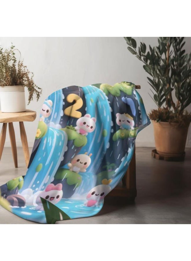 عام بطانية رقيقة من الفانيلا (حرارة ومريحة، ومناسبة للنوم واستخدام اللعبة والغبار والرمل) 150 سم * 200 سم - 970 - Image 5