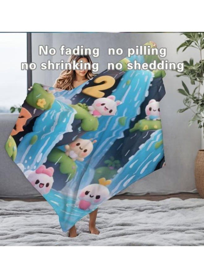 عام بطانية رقيقة من الفانيلا (حرارة ومريحة، ومناسبة للنوم واستخدام اللعبة والغبار والرمل) 150 سم * 200 سم - 970 - Image 4