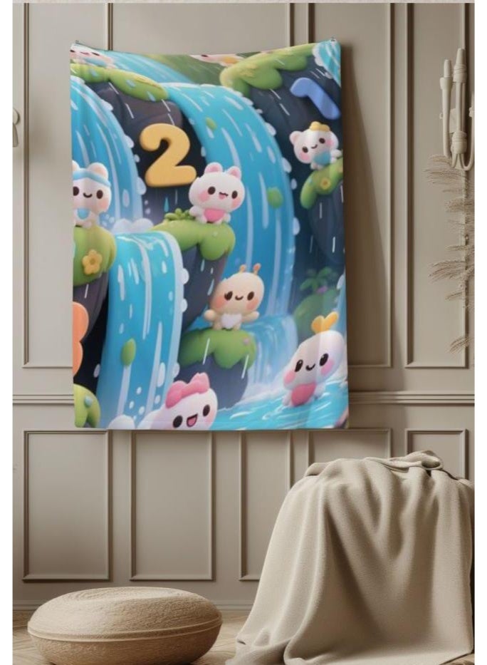 عام بطانية رقيقة من الفانيلا (حرارة ومريحة، ومناسبة للنوم واستخدام اللعبة والغبار والرمل) 150 سم * 200 سم - 970 - Image 3