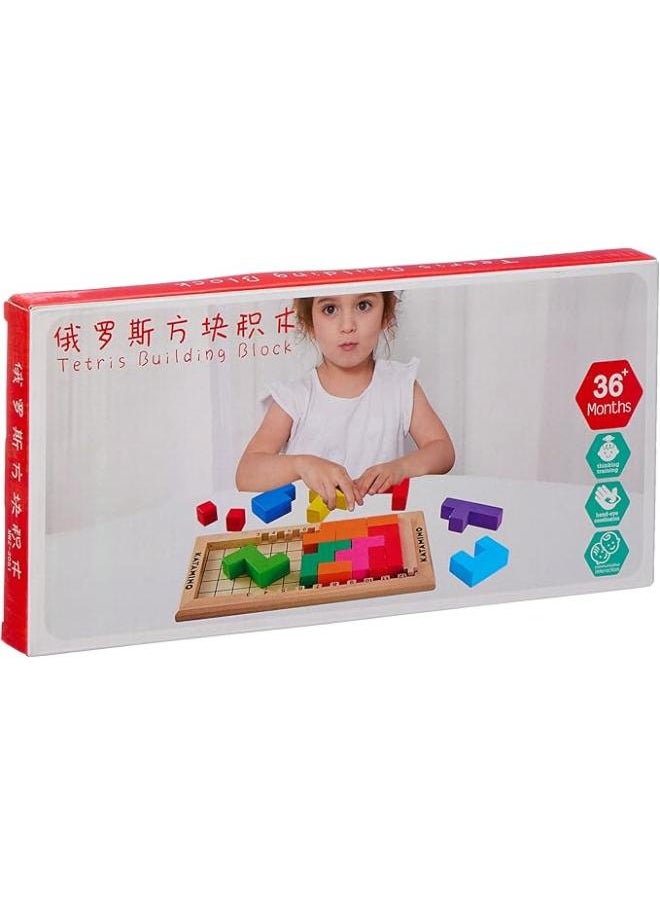 Joy & Learn Joy & LEARN Katamino Wooden Tetris Cube Puzzle  - Image 1
