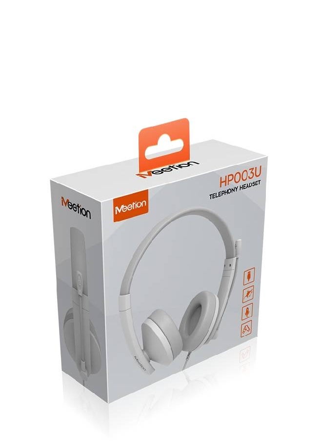 Meetion - USB Wired Telephone Headset, HP003U - Image 1