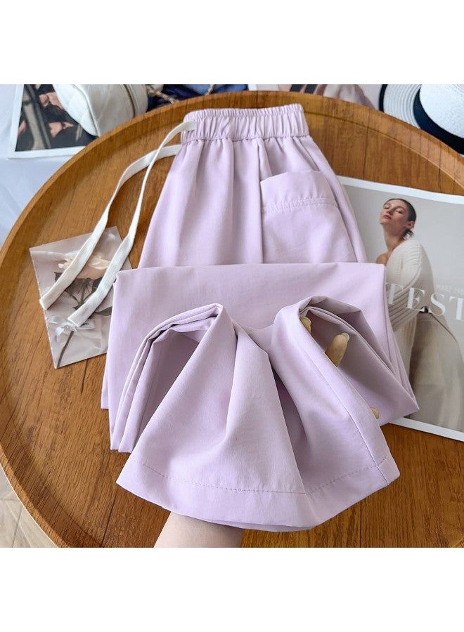 TonLion Thin Pants For Women 2025 New Summer Loose Lazy Style Straight Leg Pants Summer Outfits - Image 2