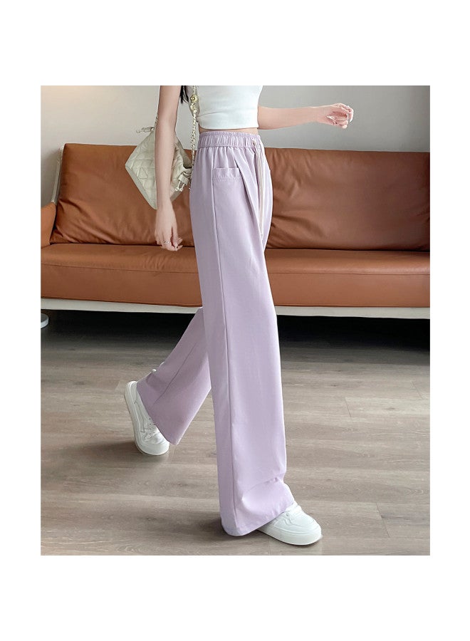 TonLion Thin Pants For Women 2025 New Summer Loose Lazy Style Straight Leg Pants Summer Outfits - Image 5