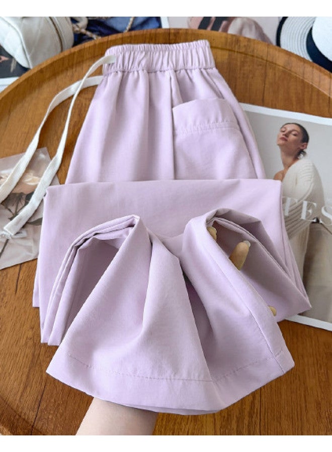 TonLion Thin Pants For Women 2025 New Summer Loose Lazy Style Straight Leg Pants Summer Outfits - Image 1