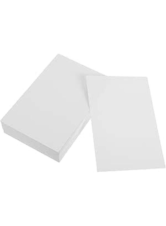 Thick White Cardstock Paper 100pcs Square Foldable Craft Cards for DIY Greeting Cards and Scrapbooking - Image 1