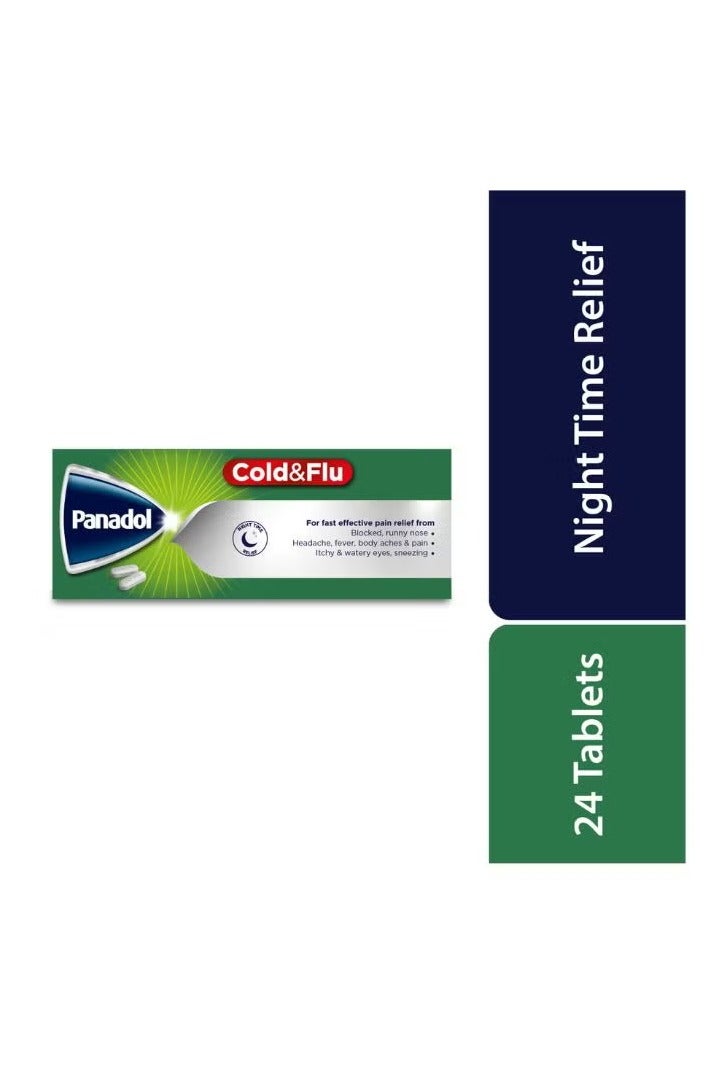 Panadol Cold & Flu 24 Caplets (Green) - Image 3