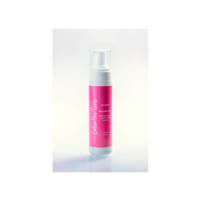 GlowPro Tans - Professional Strength Tanning Mousse - 14% DHA - Spray Tan In A Bottle - Darkest Tan - Dark Self Tanner