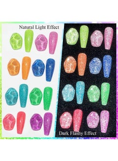 Neon Reflective Gel Polish Set Reflective Glitter Gel Polishsparkly Shiny Disco Shimmer Nail Polish Gel Kit Fluorescent Bright Uv Led Soak Off Nail Gel Polish For Diy Nail Art Salon - pzsku/ZD79A34F33182BB27FADEZ/45/_/1683269359/f9bc5bda-040a-4ea8-abae-ef3eac7bc4f7