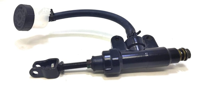 TRP TRADERS ® Rear Disc Brake Master Cylinder Assembly for TVS Apache RTR 160 | RTR 160 4V | RTR 180 | RTR 200 | RTR 200 4V (with Pipe) - Image 1