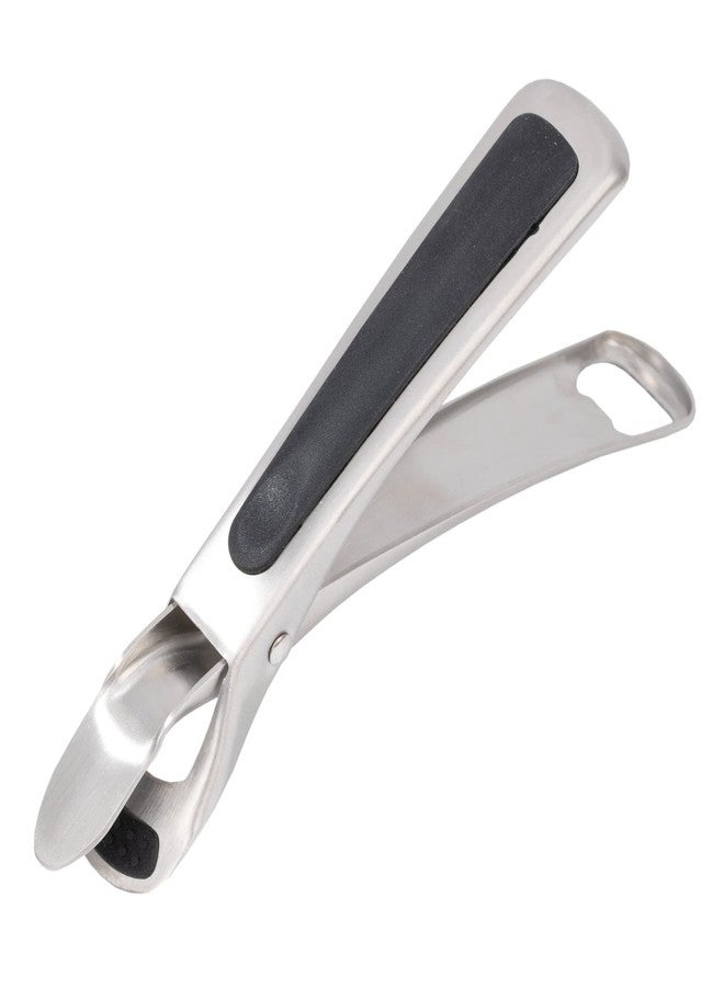 Obsoorth Non-Scalding Bowl Gripper Clip for Lifting Plate Dishes Stainless Steel Anti-Hot Clamp Kitchen Retriever Tong from Pressured Cooker Microwave Oven Air Fryer, Black - Image 1