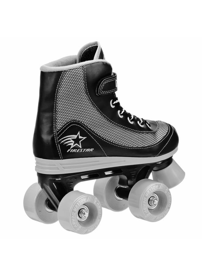 Roller Derby FireStar V2 Quad Skates - Black/Grey - Size - UK 1 - Image 4