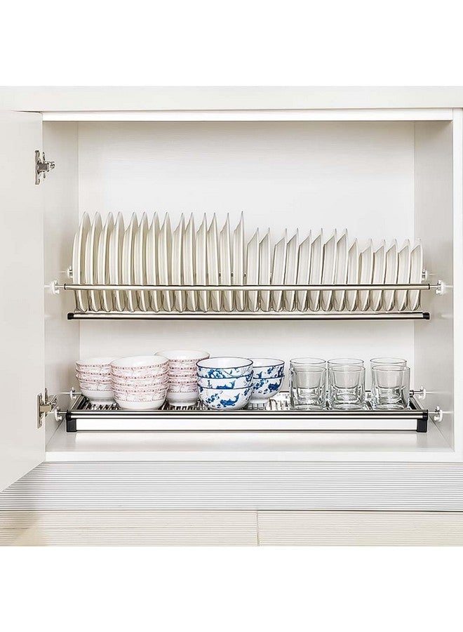 VOLO Stainless Steel Dish Plate Rack Drainer for Kitchen, Cabinet Width GTPT 70 cm (700 mm) X 10 Inch, Set of 3pcs - Image 2