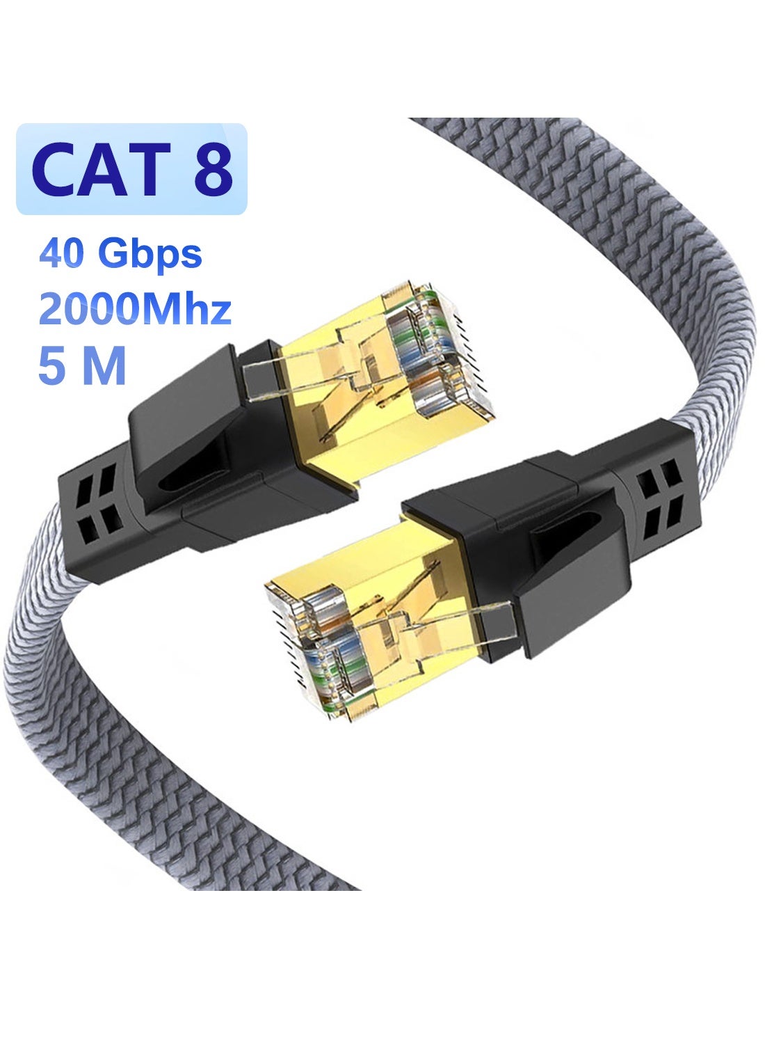 youque Youque CAT8 Ethernet Cable 5 Meters rj45 5 M ZD79A84A48DFE835F89BDZ