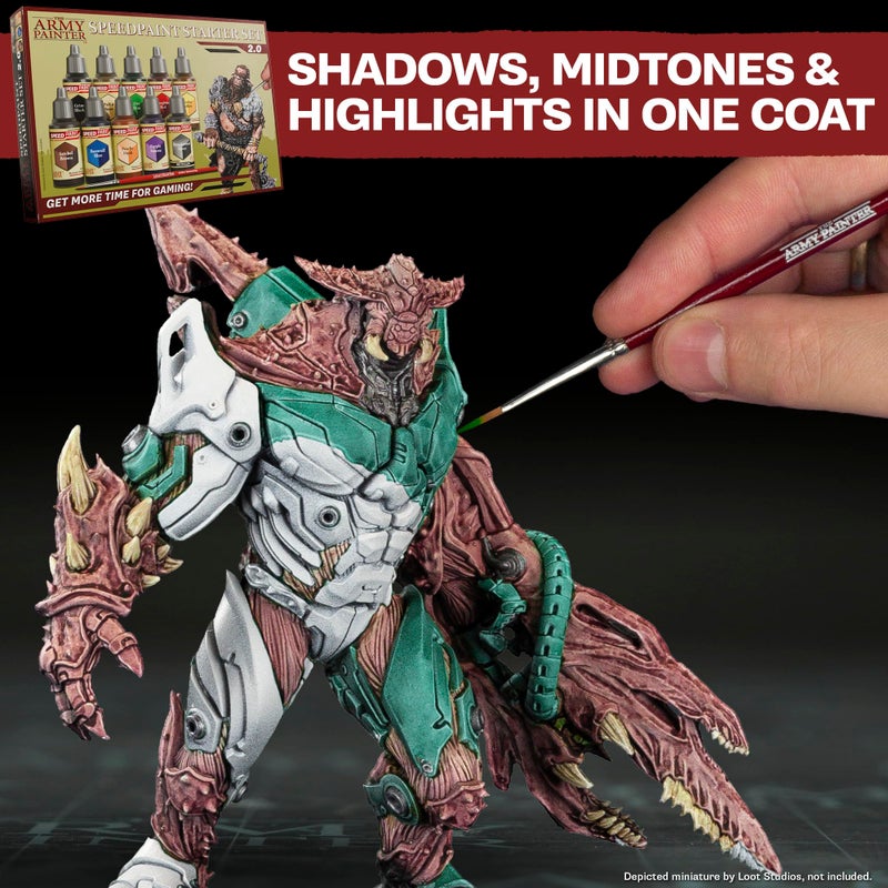 The Army Painter, Starter Bundle Plus+, Beginner paint kit includes: Speedpaint 2.0 & Warpaints Fanatic Starter Set, Wargamers XL Wet Palette & 2 Brushes for DnD & Warhammer - Image 4