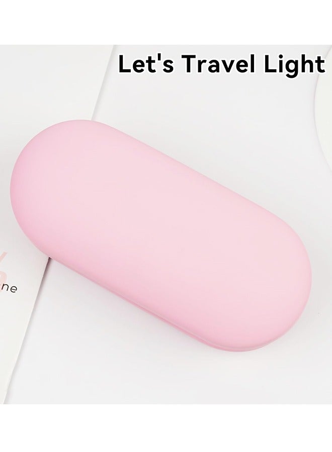 حافظة نظارات، علبة عدسات لاصقة محمولة مزدوجة الجوانب، متعددة الاستخدامات، مع أداة. - Image 5