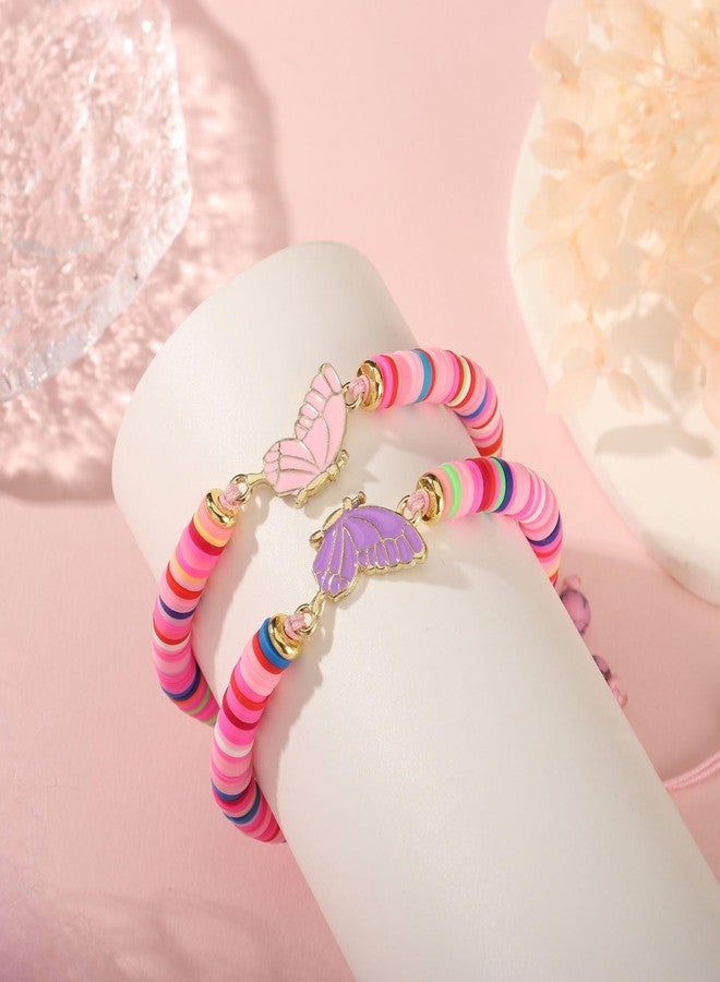 AULSIEY First day of Kindergarten Bracelet,Back to School Gifts for Students,First Day of School Bracelet for Mommy and Me,Matching Butterfly Bracelets Back to School Stuff for Mother Daughter (P) - Image 5