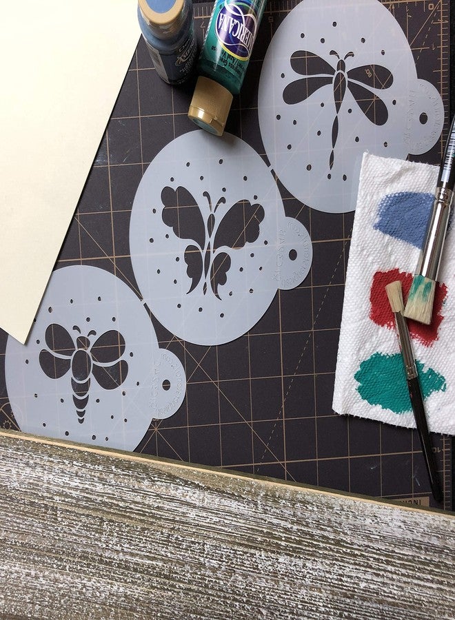 Designer Stencils C324 Garden Bugs Cookie Stencils, (Butterfly, Dragonfly, Bumble Bee), Beige/Semi Transparent - Image 5