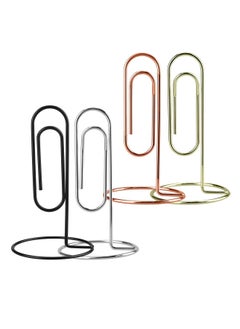 Y&D 4Pcs Desktop Memo Holder, Place Card Office Stand Holders, Photo Clip Holder Stand, Table Number Paper Menu (4 color)  - Image 1