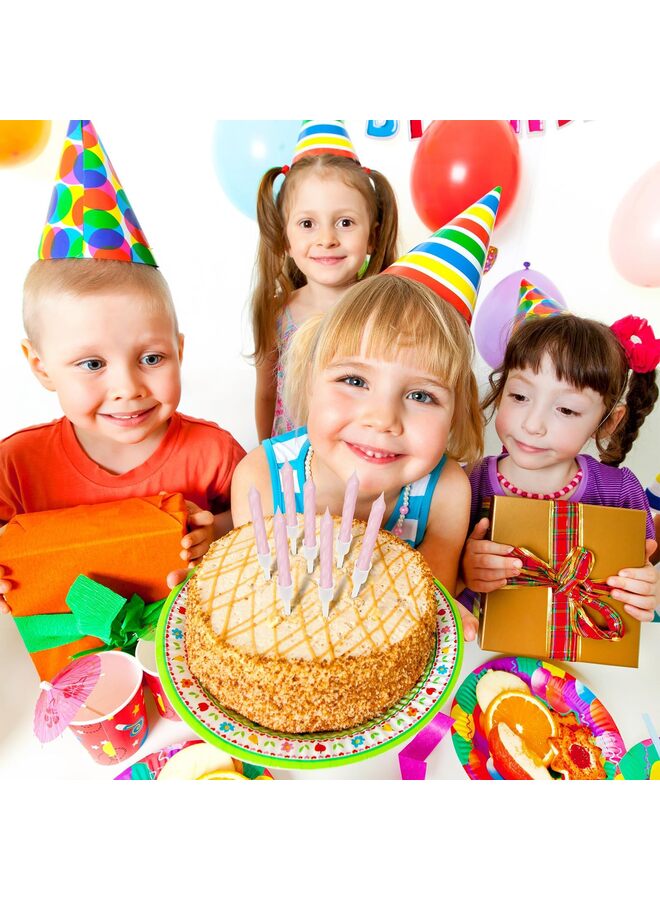 LAMAY 3nd Number Birthday Candle Girls Pink Bow Glitter Happy Birthday Number Cake Topper with 10 Long Thin Spiral Cupcake Candle Bowknot Cake Decorations for Wedding Anniversary Princess Theme Party - Image 4