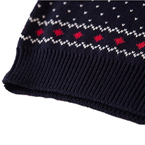 MULLSAN® Children's Fireplace Lovely Sweater For Christmas Best Gift (2T, Dark Blue) - Image 4