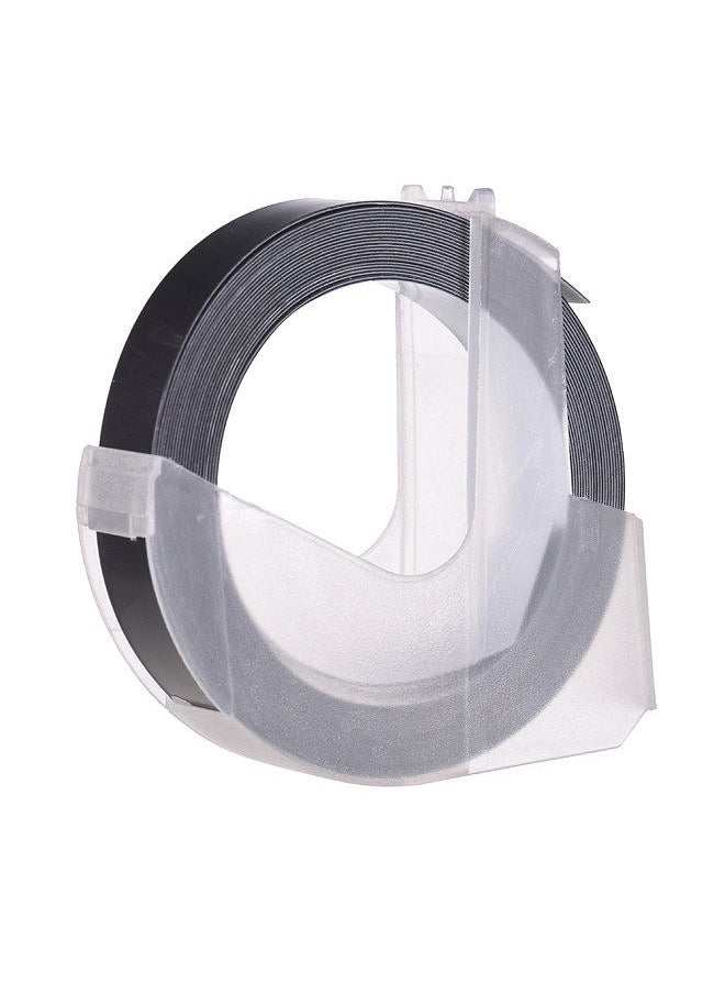 Generic - 3D Plastic Embossing Label Tape Refill for DYMO 12965 1610 Label Maker with 3/8 Inch * 9.8 feet, 1 Roll Black - Image 1