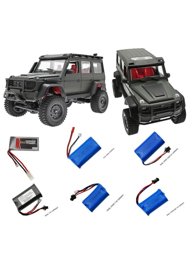 SPGCM Wild Cow Naughty Dragon WPL Upgrade Climbing Army Truck Pickup Modified Battery RC CAR PARTS-Color:SM Head 14500 Three Line 7.4V 500mAh  - Image 2