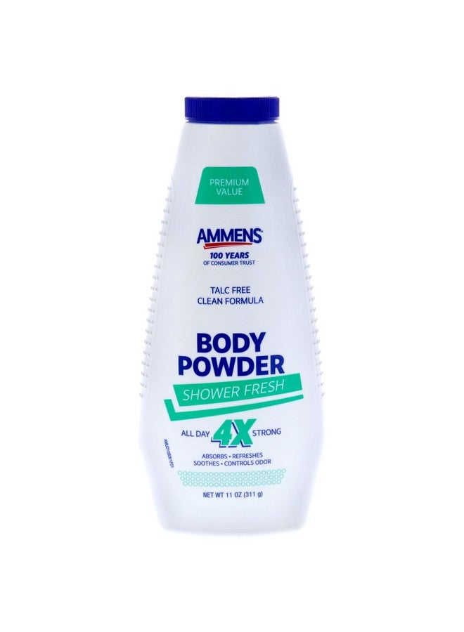 AMMENS Powder Shower Fresh Talc Free, 11 Ounce