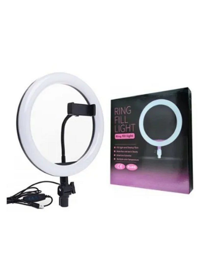 8W Photography LED Ring Light Black/White