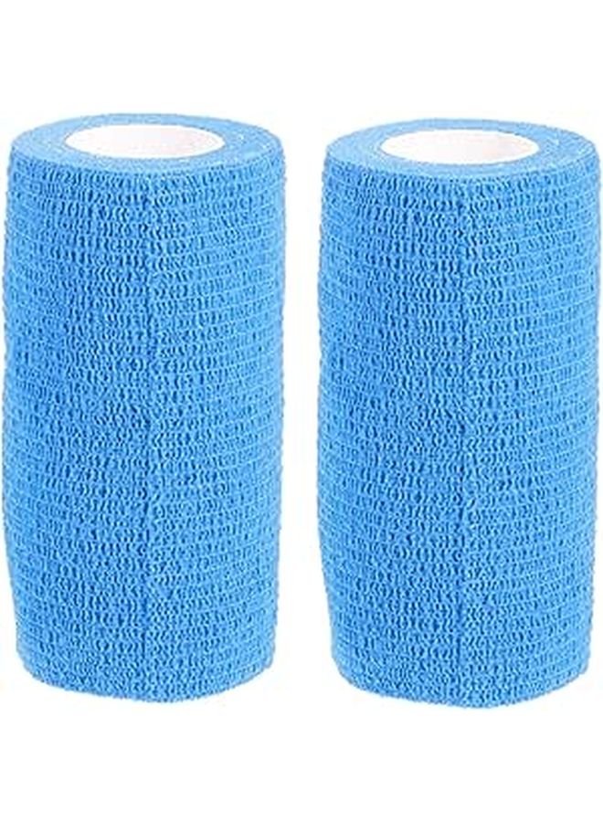 2 Rolls Cow Elastic Bandages Self Adhesive For Livestock Wound Care Breathable Lightweight - Image 1