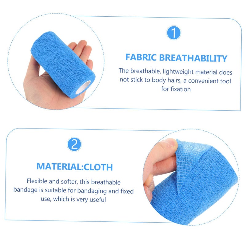 2 Rolls Cow Elastic Bandages Self Adhesive For Livestock Wound Care Breathable Lightweight - Image 3