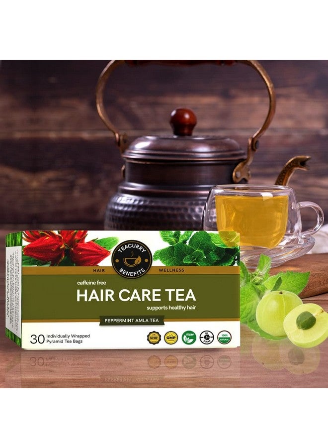 TEACURRY Hair Tea - 30 Tea Bags, 1 Month Pack | Enhance Hair Growth, Reduce Hair Fall, Hair Conditioning - Image 5