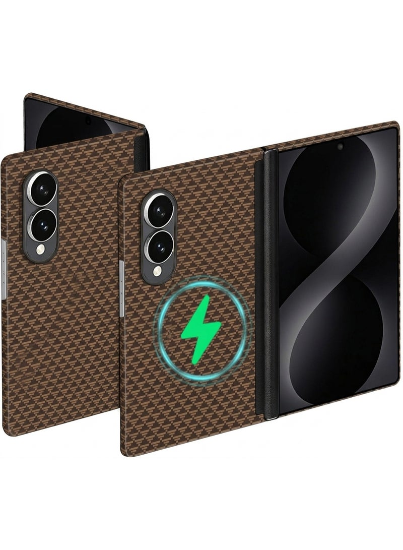 بروتيكت جراب Samsung Galaxy Z Fold 8 Carbon Fiber مع حماية للمفصلة، متوافق مع MagSafe، فائق النحافة، من ألياف الأراميد 1500D - Image 1