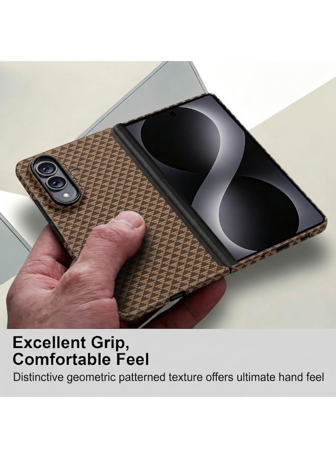 بروتيكت جراب Samsung Galaxy Z Fold 8 Carbon Fiber مع حماية للمفصلة، متوافق مع MagSafe، فائق النحافة، من ألياف الأراميد 1500D - Image 4