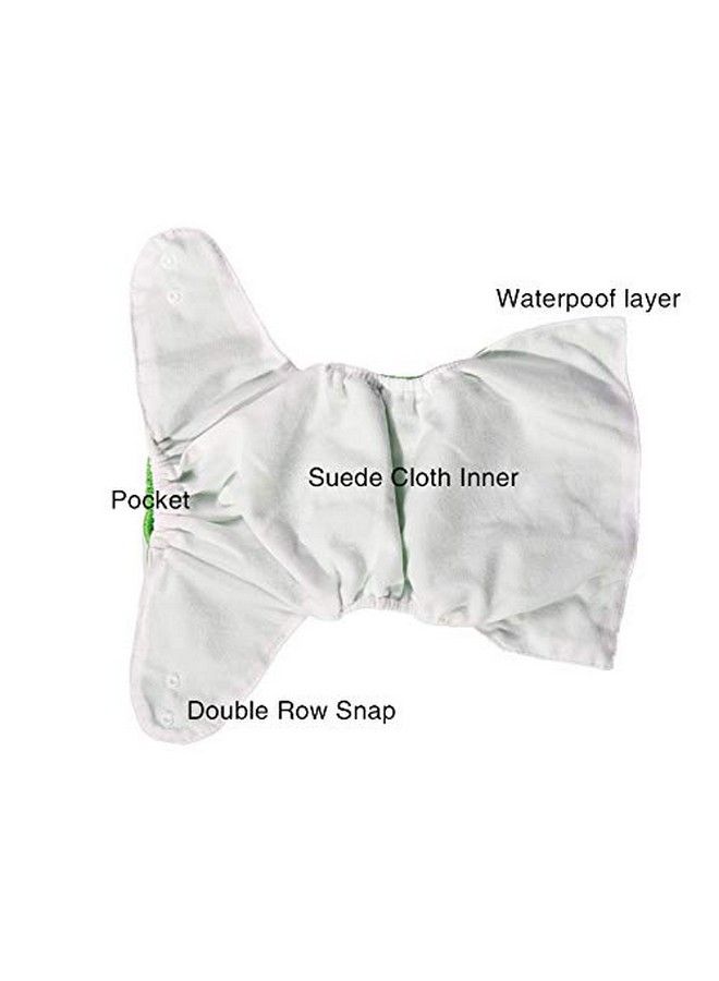 Alya Pocket Button Printed Style Polyster Reusable Cloth Diaper All In One Adjustable Washable Diapers Nappies(Without Inserts) For Toddlers;New Borns(0 24 Months;Orange Sea;3 17Kgs) - Image 3