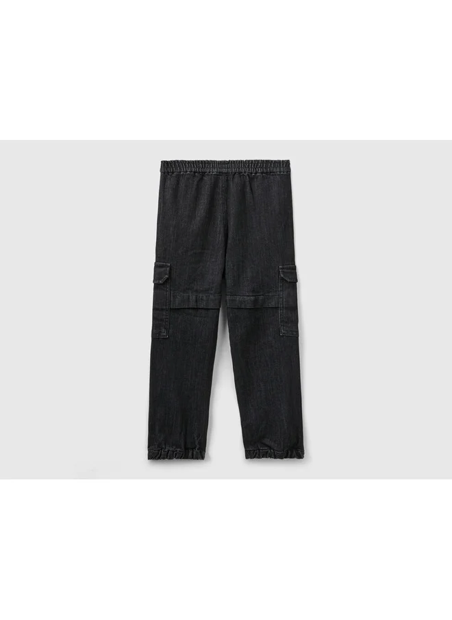يونايتد كولورز أوف بينتيون Jogger Fit Jeans With Pockets