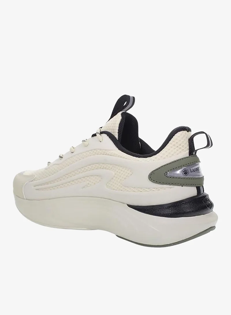 Lumberjack CREAM Men KADO Panelled Lace-Up Sneakers for Men | Best Price UAE