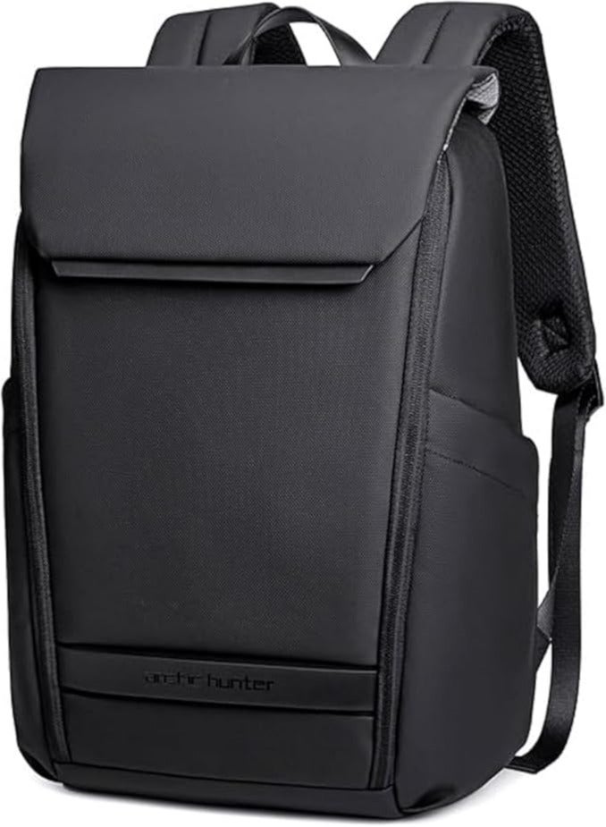 ah arctic hunter Unisex Water resistant Laptop Backpack 15.6 Inch Polyester Travel Shoulder bag Backpack for Men and Women B00559-Black  - Image 1