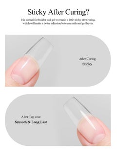 EBANKU 30Ml Builder Nail Gel, Clear Gel Builder For Nail Strengthener Ultra-Thin Brush In A Bottle 8 In 1 Nail Extension Hard Gel For Starters  - Image 4